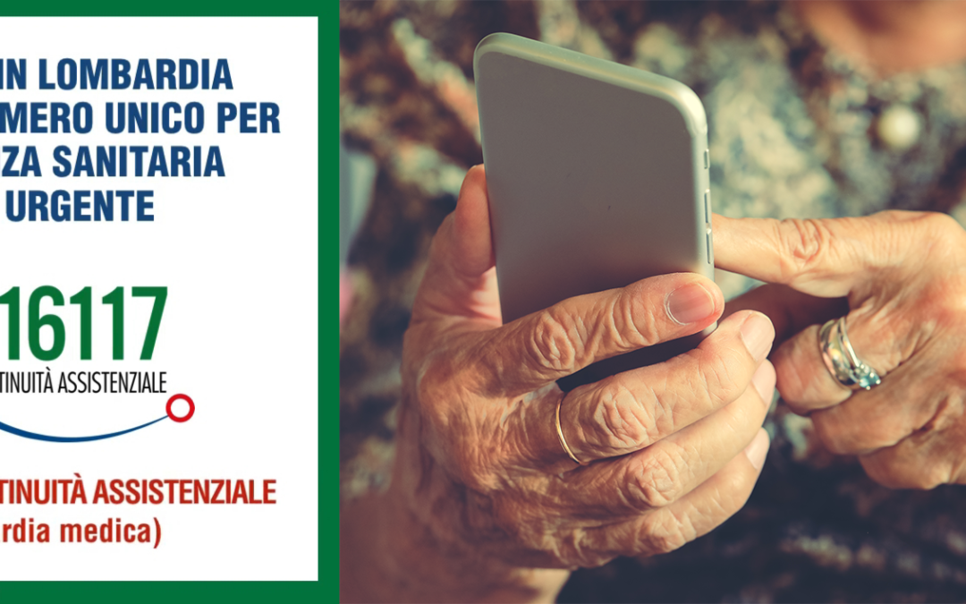 Nuovo numero unico per la continuità assistenziale in Lombardia